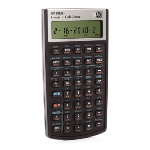 Calcolatrice scientifica HP 10bII+ con display a 12 cifre nero/argento HP -10BIIPLUS/UUZ
