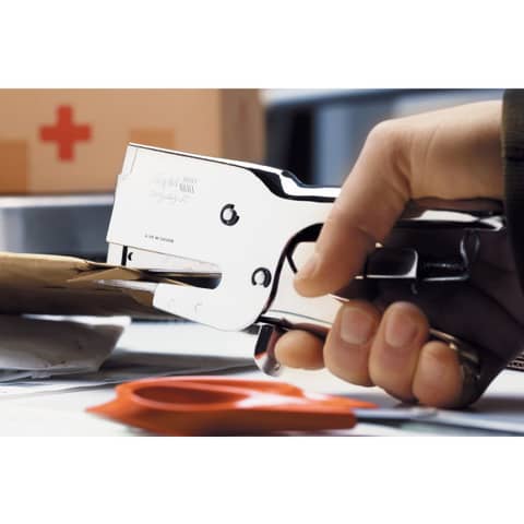 RAPID HD110 Cucitrice Heavy Duty - Grigio/Arancio, Cucie Fino A 110 Fogli, Caricamento Anteriore - Foto 7