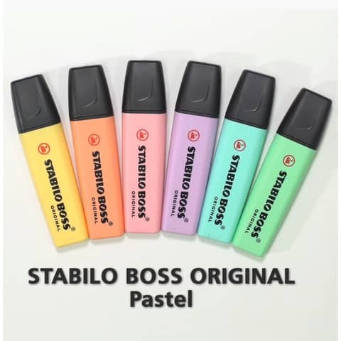 Evidenziatore Stabilo Boss Original Pastel 2-5 mm carta da