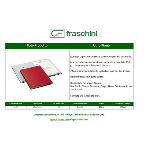 Classificatore Mensile Fraschini Gen/Dic - Copertina In Similpelle, 12 Scomparti, 24x34 Cm, Blu - Foto 13