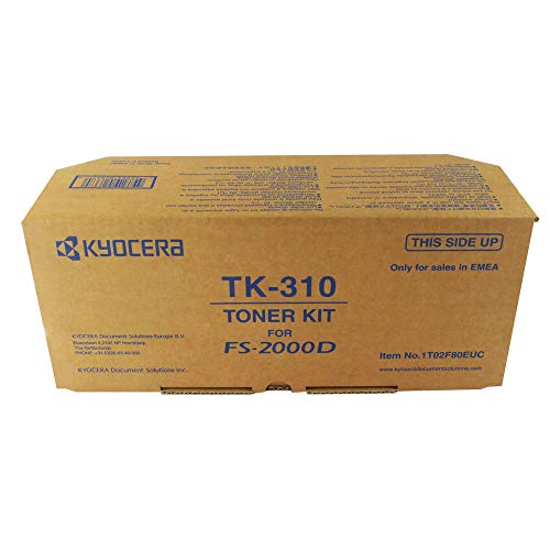 Toner Kyocera TK-310 nero. Cartuccia cartridge originale 1T02LZ0NLC. Compatibile per stampanti ECOSYS FS-2000D, FS-3900DN, FS-4000DN