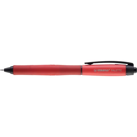 Penna roller a scatto Stabilo Palette tratto F 0,4 mm rosso 268/40-01